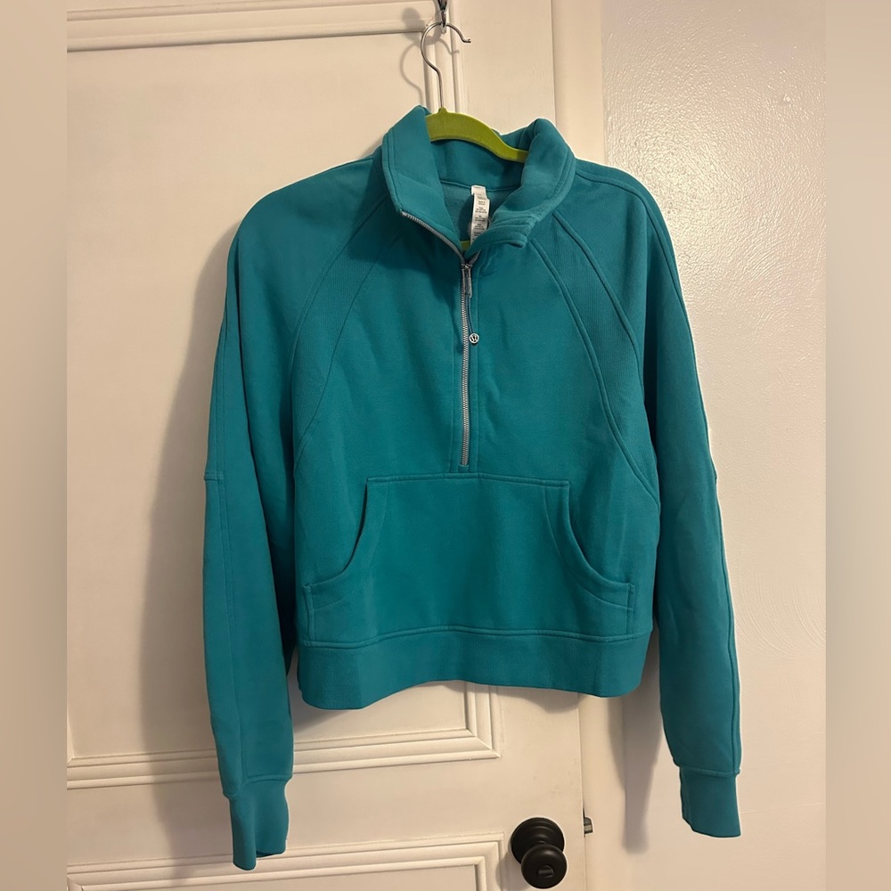 Lululemon Oceanic Blue Funnel Neck Scuba